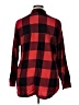 Old Navy 100% Cotton Plaid Red Long Sleeve Button-Down Shirt Size XL - photo 2