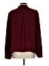 Gap 100% Polyester Burgundy Long Sleeve Blouse Size L - photo 2