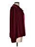 Gap 100% Polyester Burgundy Long Sleeve Blouse Size L - photo 4