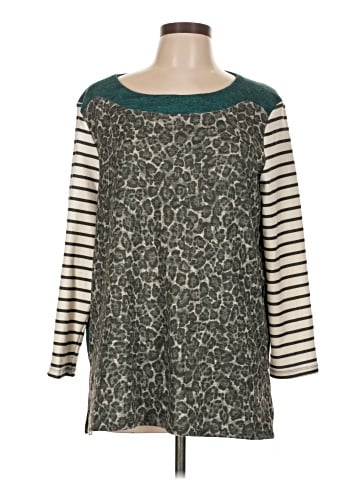 MULTIPLES 3/4 Sleeve Top (view 1)