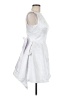 Unbranded 100% Polyester White Cocktail Dress Size 9 - photo 4