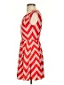 Pink Owl 100% Polyester Chevron-herringbone Red Casual Dress Size S - photo 5