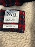 Zara Plaid Red Fleece Size L - photo 6