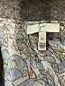 Joie 100% Silk Floral Blue Silver 3/4 Sleeve Silk Top Size XS - photo 7