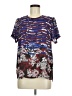 Daniel Rainn Blue Short Sleeve Blouse Size M - photo 1
