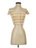 Forever 21 Yellow Short Sleeve Top Size S - photo 1