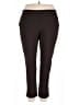 Women With Control Solid Brown Active Pants Size 2X - photo 1