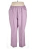Only Necessities 100% Polyester Solid Purple Casual Pants Size 30 waist - photo 1