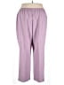 Only Necessities 100% Polyester Solid Purple Casual Pants Size 30 waist - photo 2