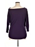 NY Collection Purple 3/4 Sleeve Top Size 1X - photo 2