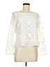 Vince Camuto 100% Polyester Ivory Long Sleeve Blouse Size M - photo 1