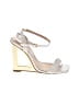 Schutz Metallic Ivory White Heels Size 7 - photo 1