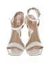 Schutz Metallic Ivory White Heels Size 7 - photo 2