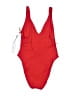 Gigi C Solid Red One Piece Swimsuit Size S - photo 2