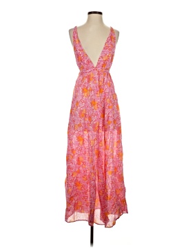 strapless open back dress Oscar De La Renta Floral Print Dress main image 0