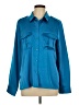 Calvin Klein 100% Polyester Teal Long Sleeve Blouse Size L - photo 1