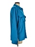 Calvin Klein 100% Polyester Teal Long Sleeve Blouse Size L - photo 4