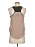 Lush 100% Polyester Tan Sleeveless Blouse Size S - photo 2
