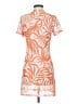 Sanctuary Graphic Orange Casual Dress Size S - photo 2