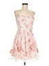 Storia 100% Polyester Floral Pink Cocktail Dress Size M - photo 1