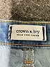 Crown & Ivy Solid Blue Jeans Size 16 - photo 4