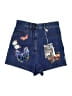 Valentino Graphic Blue Denim Shorts Size 24 waist - photo 1