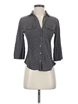 James Perse 3/4 Sleeve Button Down Shirt