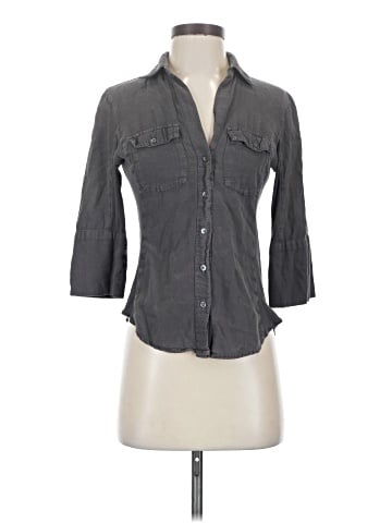 James Perse 3/4 Sleeve Button-Down Shirt (view 1)