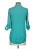 Assorted Brands 100% Polyester Teal 3/4 Sleeve Blouse Size S - photo 2