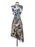 BCBGMAXAZRIA Floral Blue Cocktail Dress Size S - photo 2