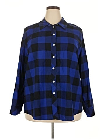 Lane Bryant Long Sleeve Button-Down Shirt (view 1)