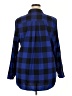 Lane Bryant Plaid Blue Long Sleeve Button-Down Shirt Size 18 - photo 2
