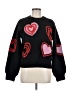 Main Strip Hearts Black Pullover Sweater Size M - photo 1