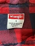 Wrangler Jeans Co 100% Cotton Plaid Red Long Sleeve Button-Down Shirt Size 4 - photo 3