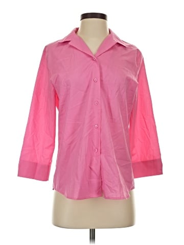 Foxcroft 3/4 Sleeve Button-Down Shirt (view 1)