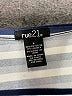 rue21 Stripes Blue 3/4 Sleeve Top Size L - photo 7