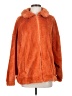 Old Navy 100% Polyester Orange Faux Fur Jacket Size S - photo 1
