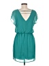 City Triangles 100% Polyester Solid Teal Casual Dress Size M - photo 2