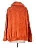 Old Navy 100% Polyester Orange Faux Fur Jacket Size S - photo 2