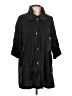 Assorted Brands 100% Polyester Black Trenchcoat Size L - photo 1