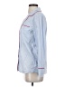 MAISON DU SOIR Blue Long Sleeve Blouse Size S - photo 5