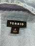 Torrid Color Block Blue Long Sleeve Button-Down Shirt Size 2X Plus (2) - photo 4