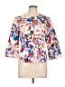 Coldwater Creek Print White Jacket Size 12 - photo 1