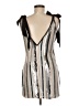 Dance & Marvel 100% Polyester Silver Casual Dress Size M - photo 2