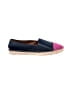 J.Crew Color Block Blue Flats Size 7 1/2 - photo 1