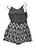 Ultra Pink 100% Rayon Graphic Black Romper Size S - photo 2