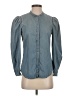 Express Blue Long Sleeve Blouse Size XS - photo 1