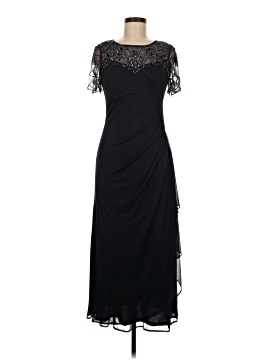 sachin and babi light blue dress Black and silver studs sleeveless evening dress XSCAPE For Sale at 1stDibs