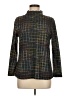 Trisha Tyler Tweed Gray Green Turtleneck Sweater Size M - photo 1
