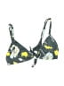 RVCA Print Gray Swimsuit Top Size S - photo 1